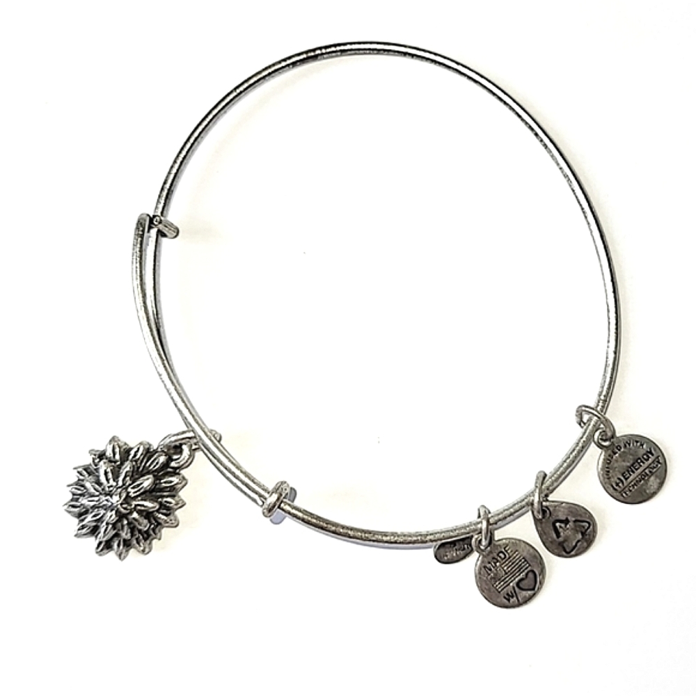 ALEX AND ANI CHRYSANTHEMUM BANGLE BRACELET - Picture 2 of 6